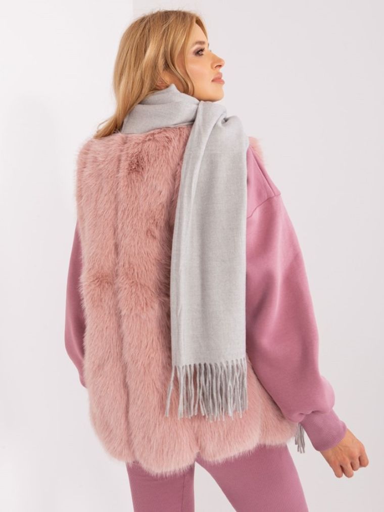 Szalik damski, szary, Italy Moda