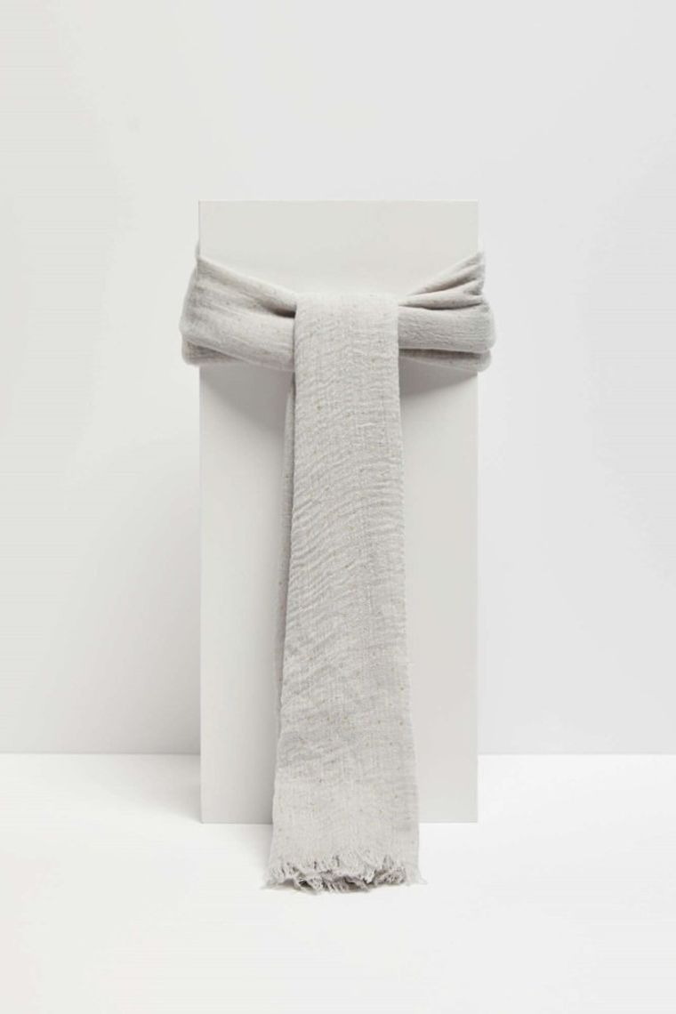 Szalik damski, szary, Moodo