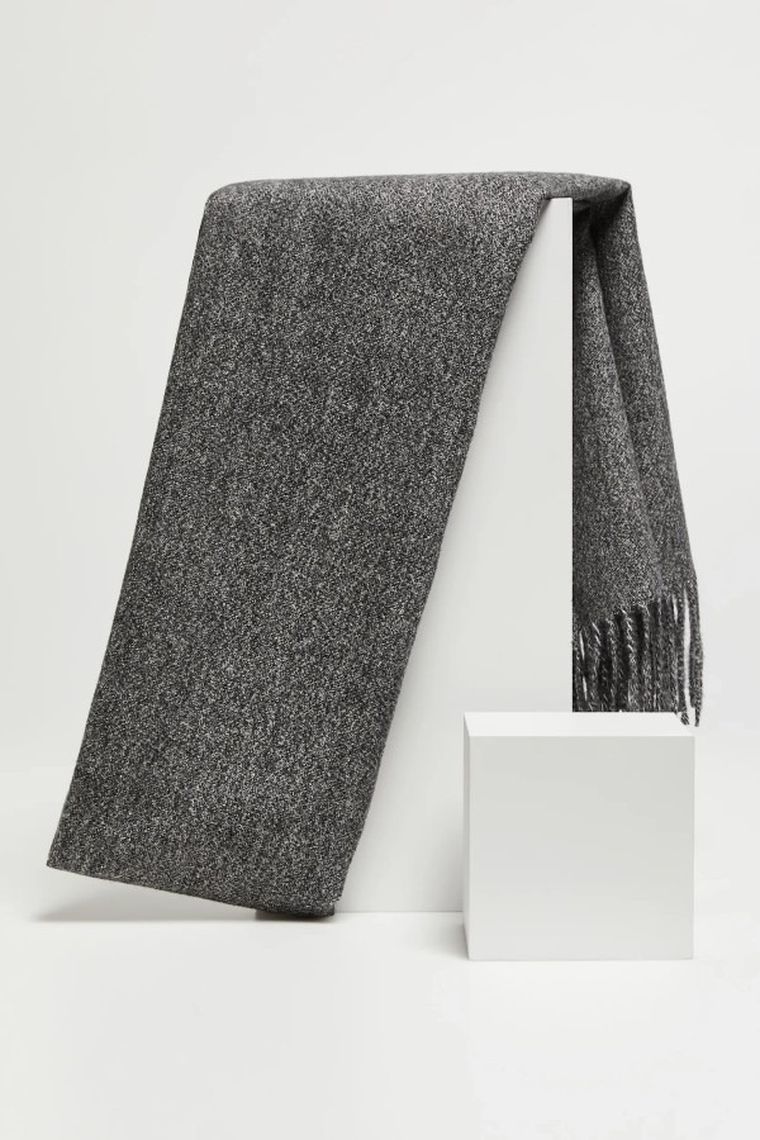 Szalik damski, szary, Moodo