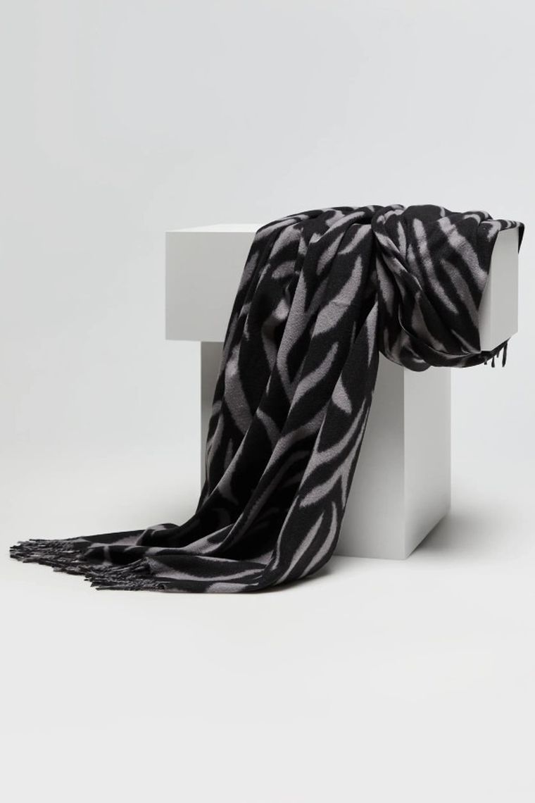 Szalik damski, szary, Moodo