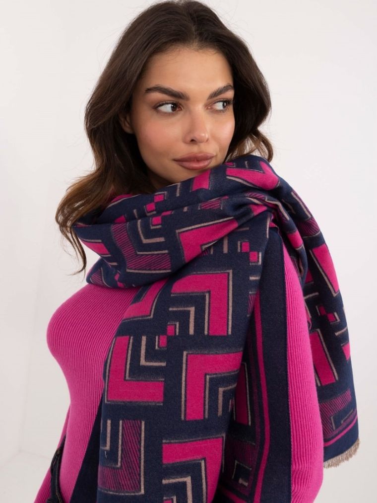 Szalik damski z wełną, mix, Italy Moda