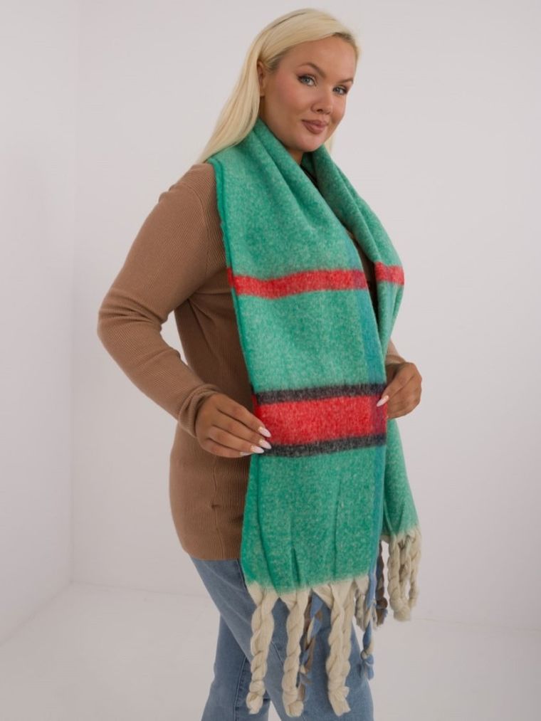 Szalik damski, zielony, Italy Moda