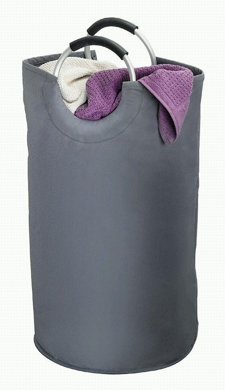 Szary kosz na pranie jumbo, 69l