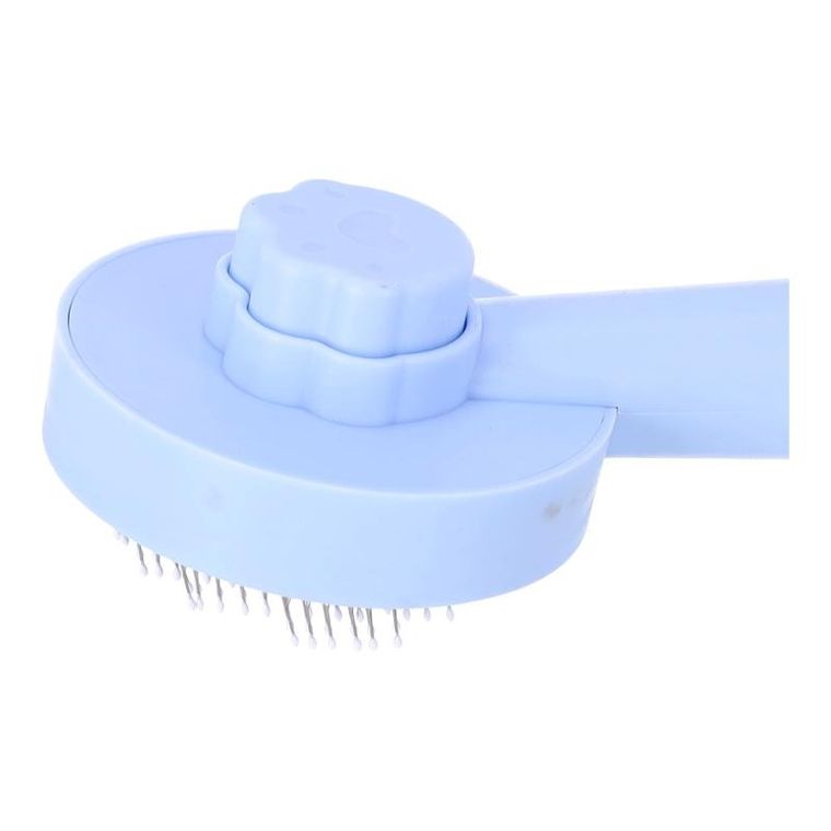 Szczotka do usuwania sierści psa lub kota, niebieska