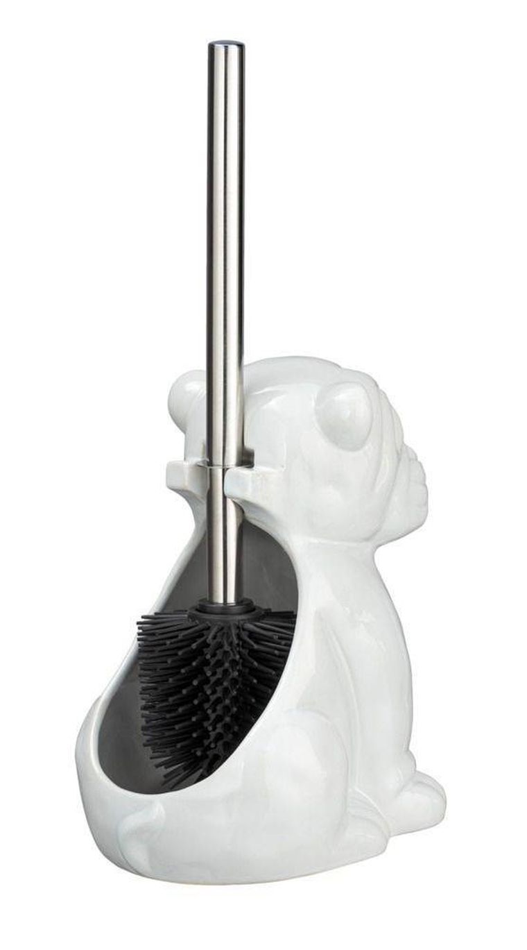 Szczotka do WC, Bulldog, biały