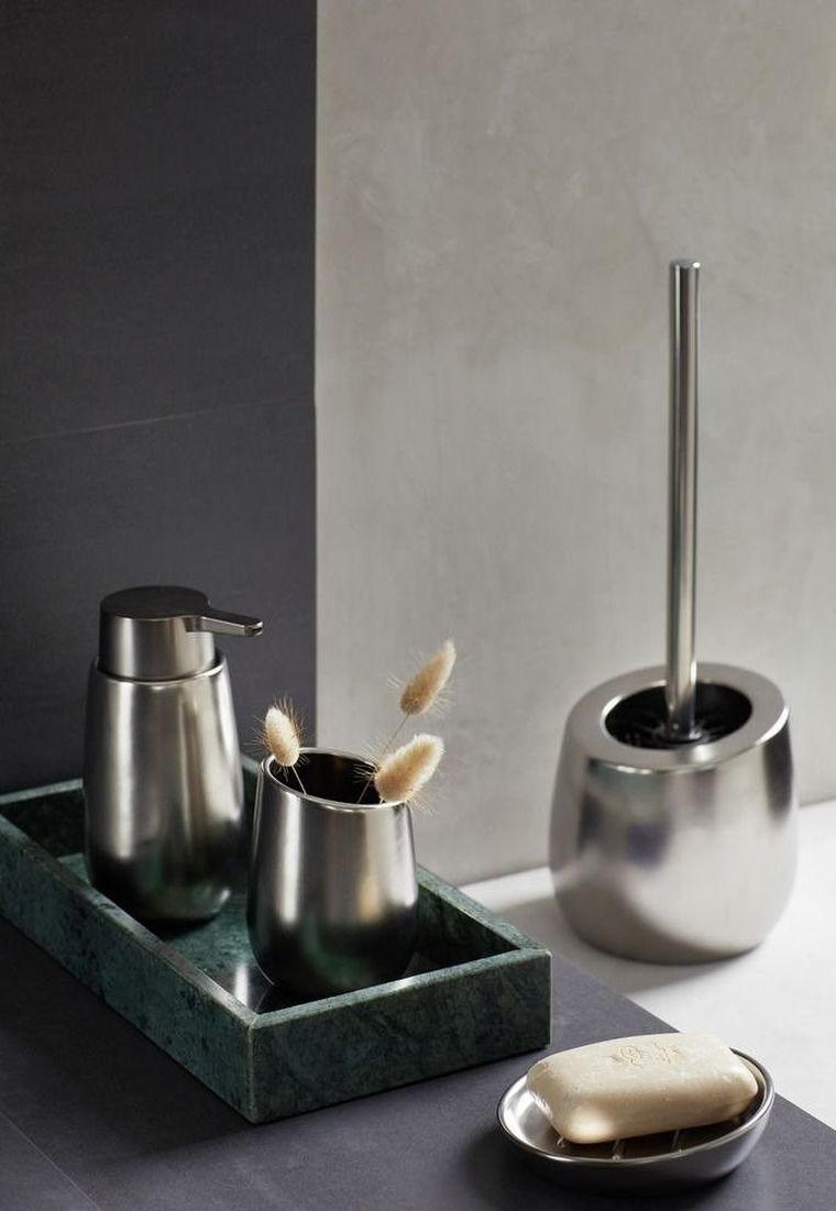 Szczotka wc, Badi, chrom Matt