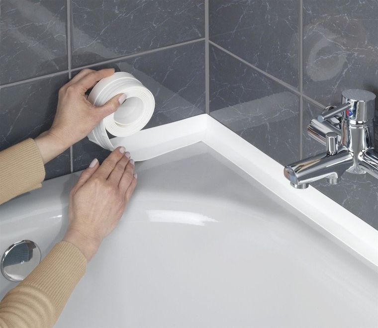 Szeroka taśma uszczelniająca do brodzika, 3,5 mx5 cm