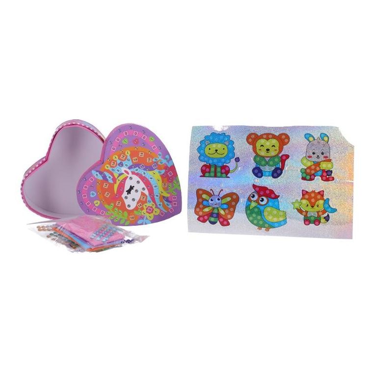 Szkatułka do ozdoby, serce, 595 elementów