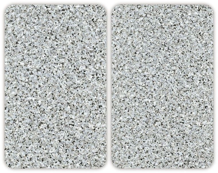 Szklane płyty ochronne, granit, na kuchenkę, 2 szt.