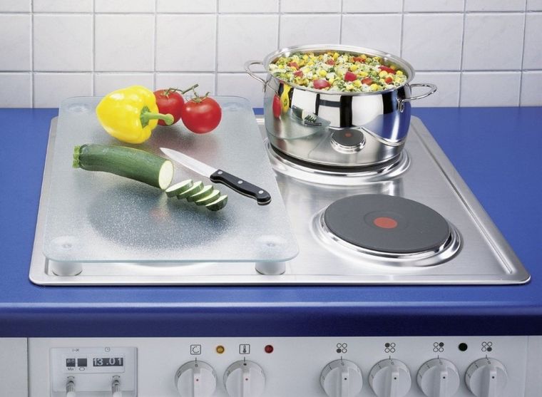 Szklane płyty ochronne na kuchenkę, 2 szt.