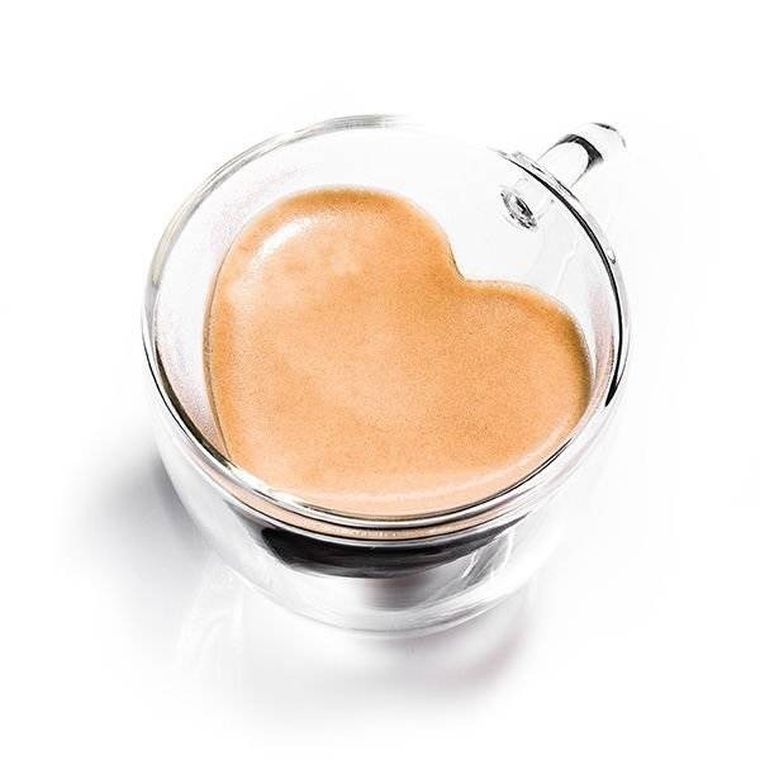 Szklanka z podwójnym dnem, serce