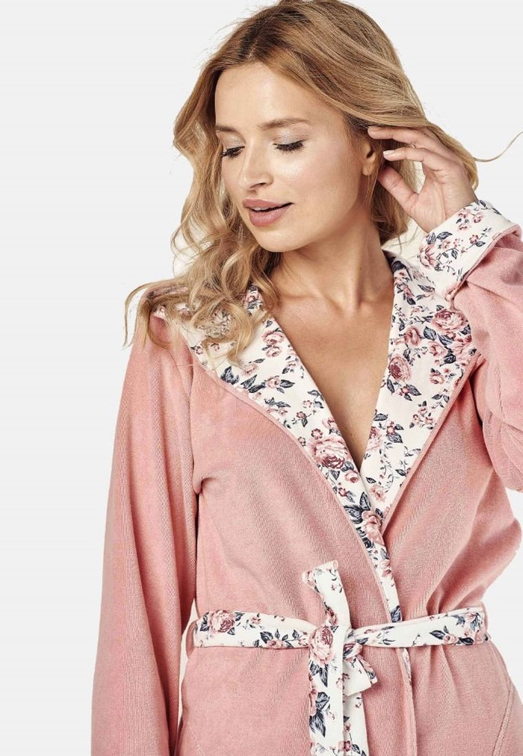 Szlafrok damski z kapturem, mix, Taro