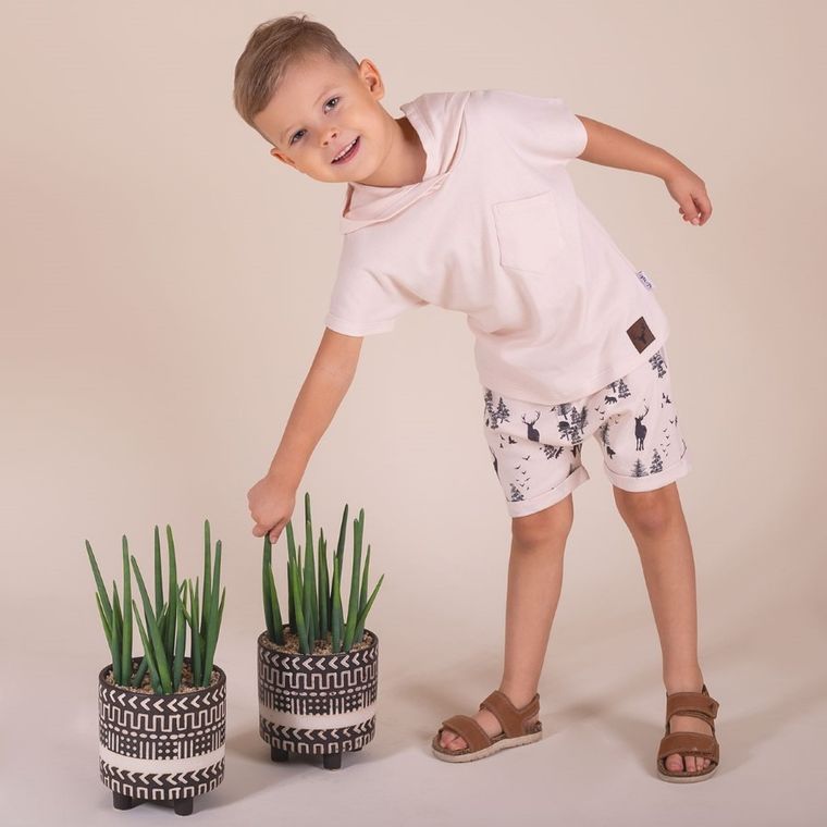 Szorty chłopięce, beżowe, Nicol