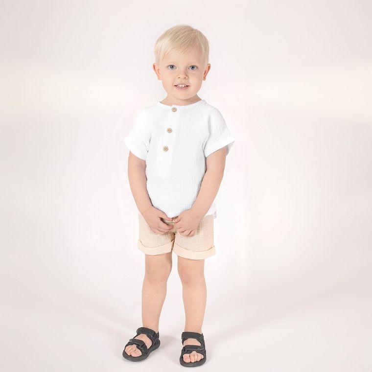 Szorty chłopięce, beżowe, Nicol