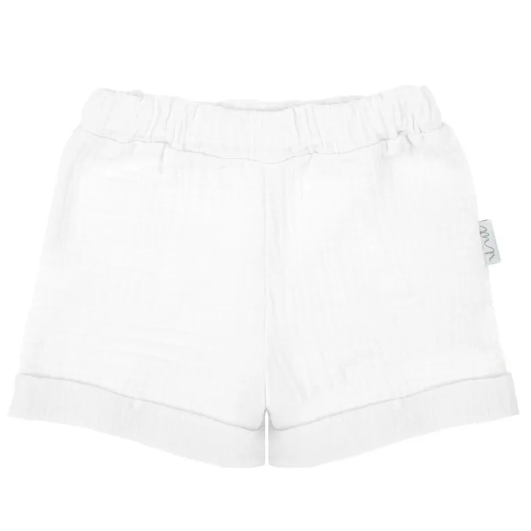 Szorty chłopięce, białe, Nicol