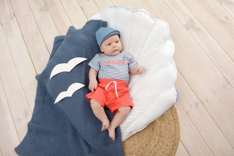 Szorty chłopięce, czerwone, Sailor, Pinokio