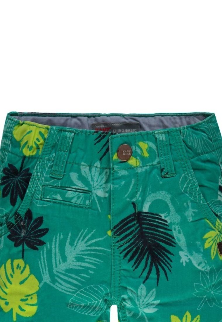 Szorty chłopięce, zielone, Kanz