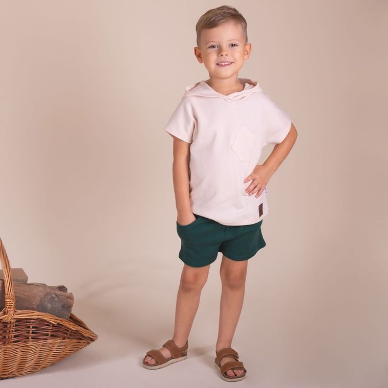 Szorty chłopięce, zielone, Nicol