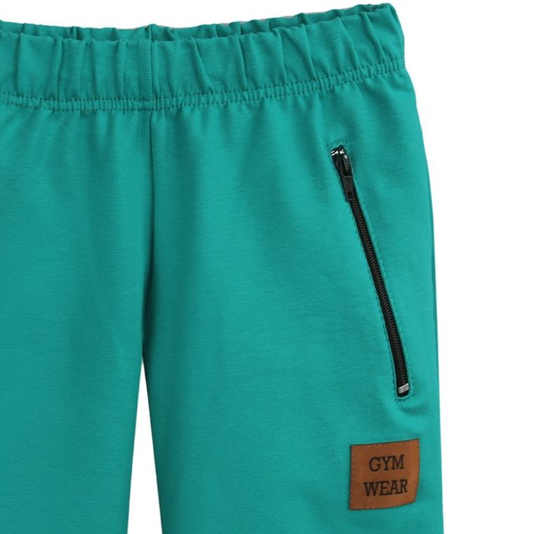 Szorty chłopięce, zielone, Tup tup