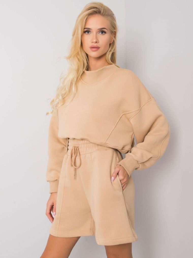 Szorty damskie, beżowe, Basic Feel Good