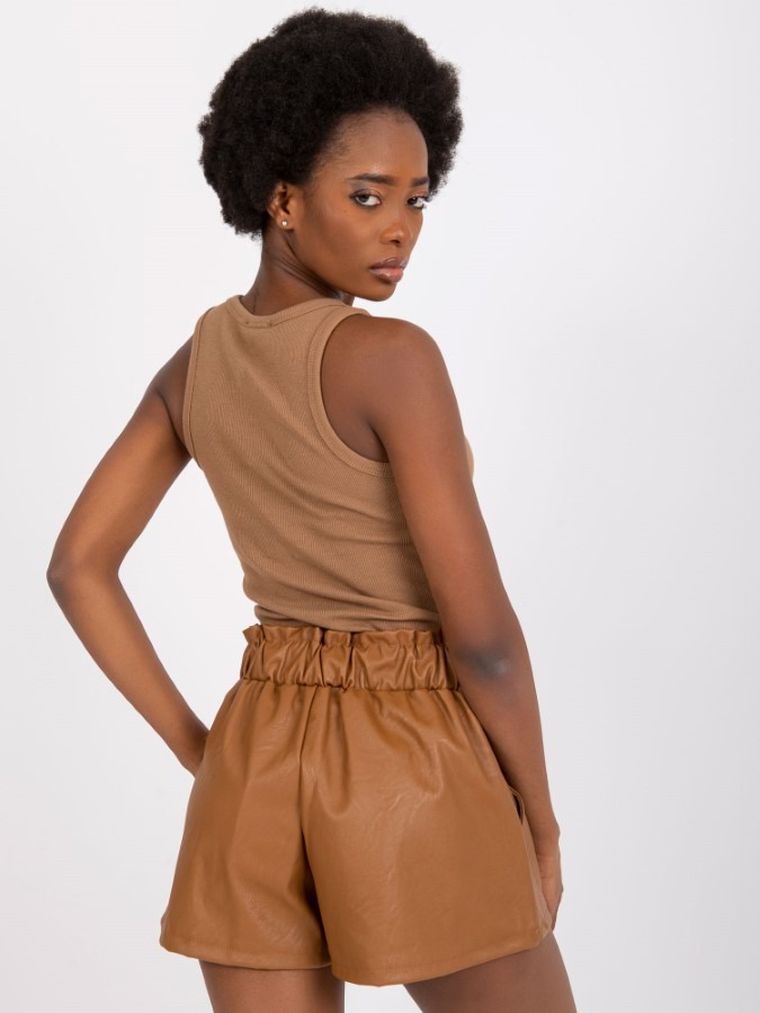 Szorty damskie, beżowe, Italy Moda