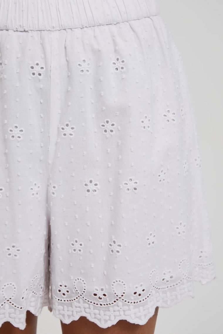 Szorty damskie, białe, Moodo