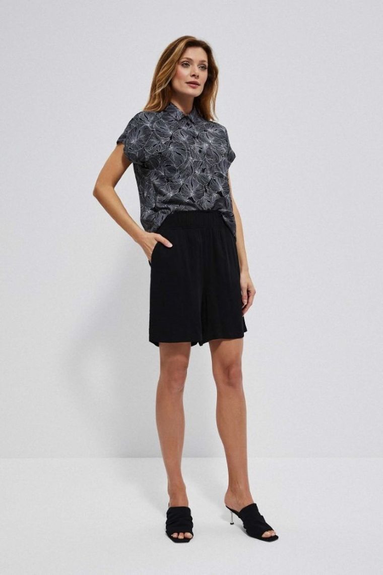 Szorty damskie, czarne, Moodo