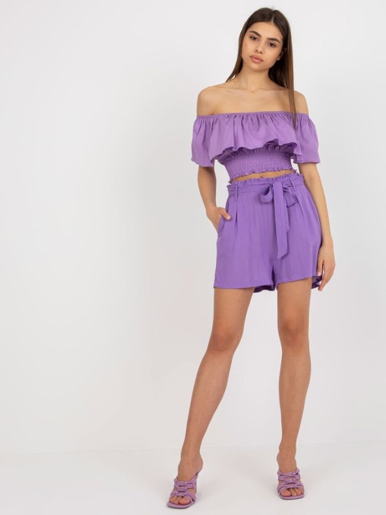 Szorty damskie, fioletowe, Fresh Made