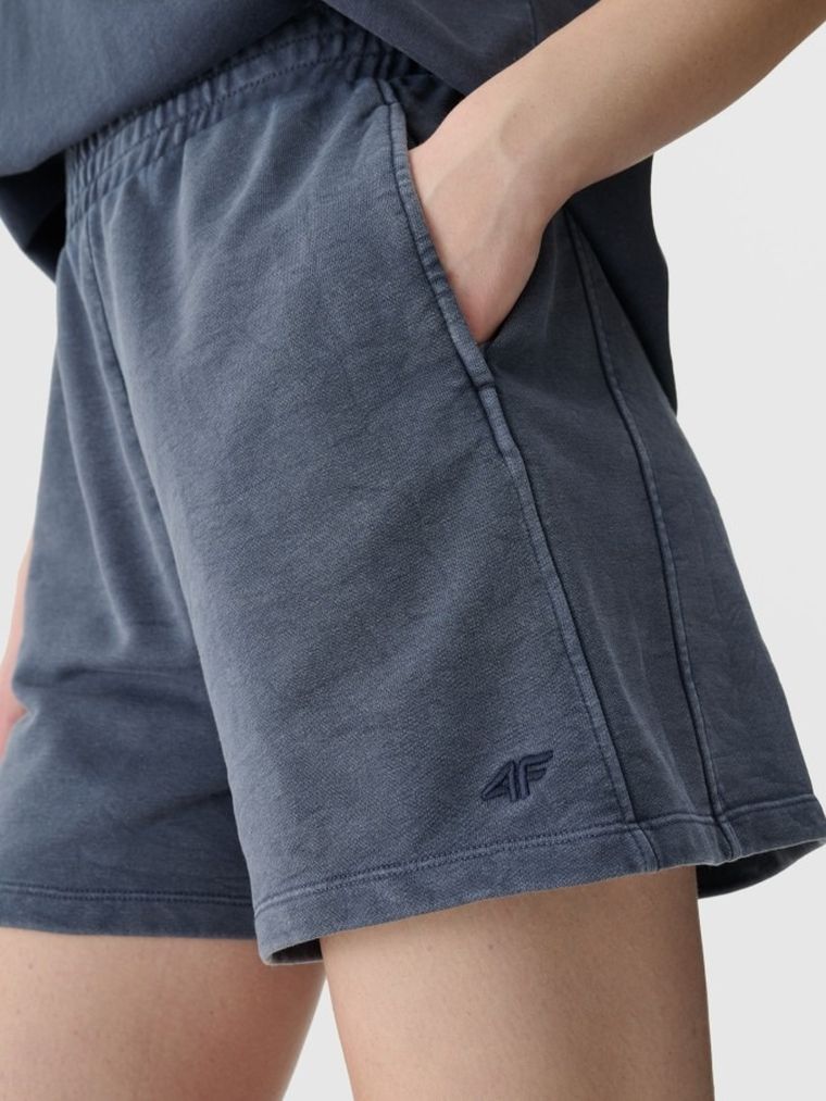 Szorty damskie, granatowe, 4F