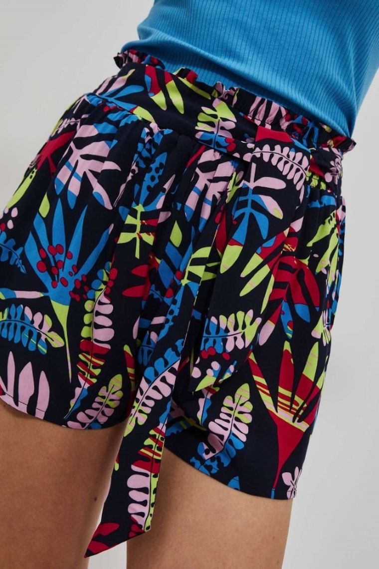 Szorty damskie, granatowe, Moodo