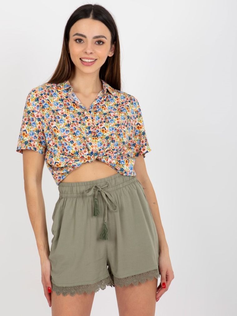 Szorty damskie, khaki, Sublevel