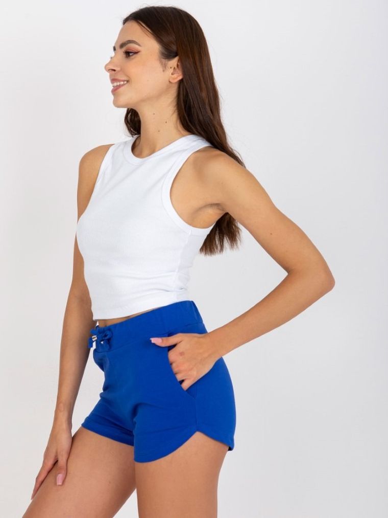 Szorty damskie, niebieskie, Basic Feel Good