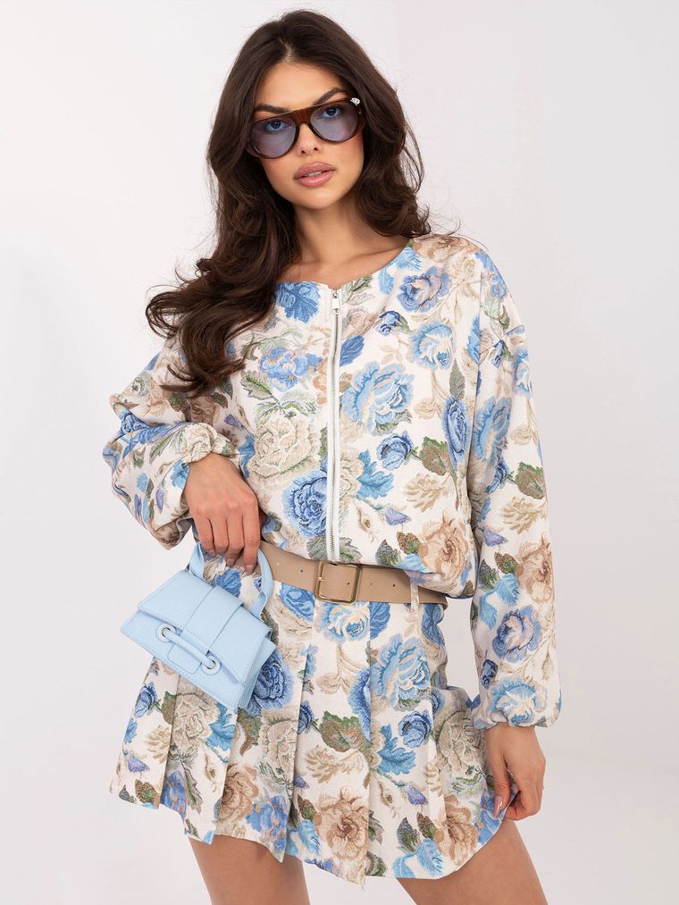 Szorty damskie, niebieskie, Italy Moda