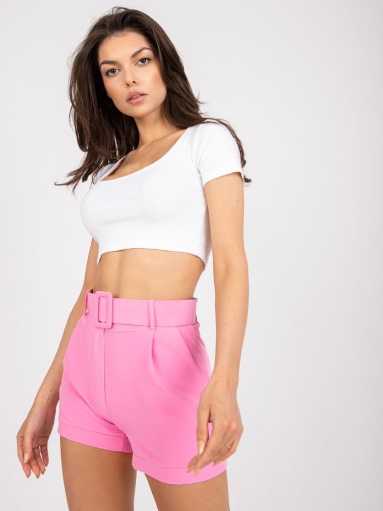 Szorty damskie, różowe, Italy Moda