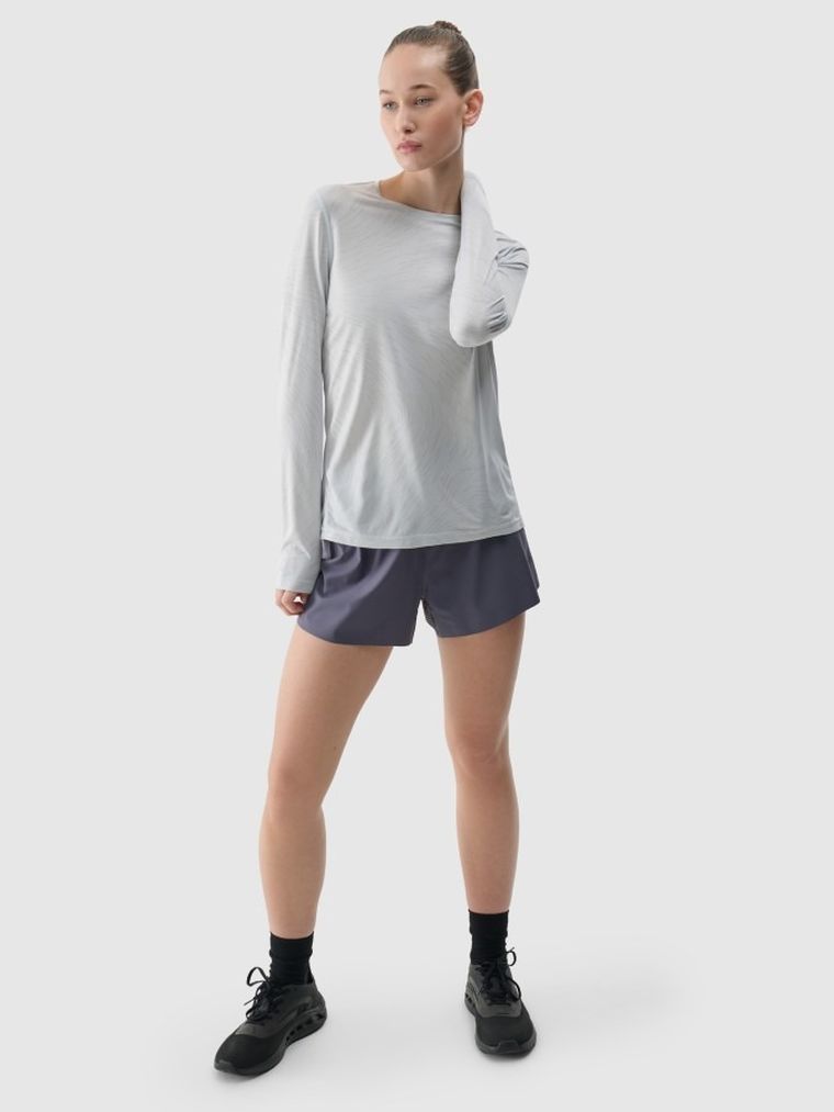 Szorty damskie, szare, 4F