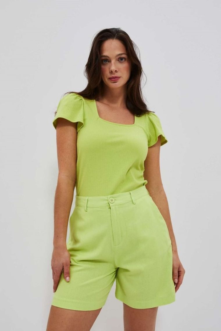 Szorty damskie, zielone, Moodo