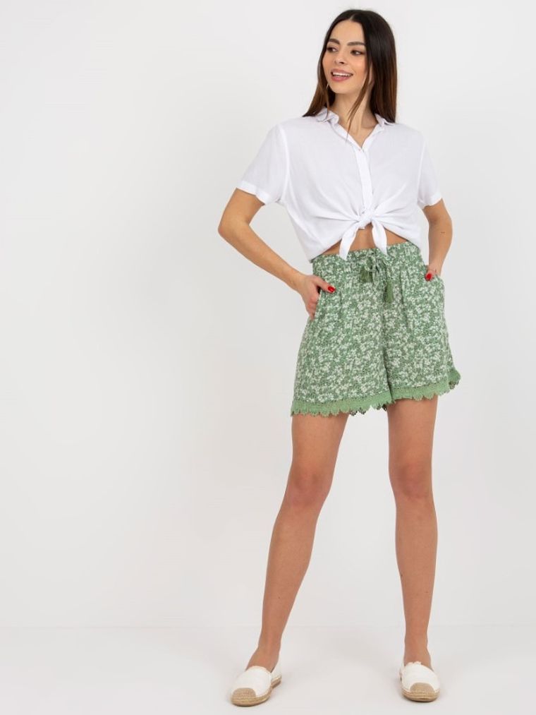 Szorty damskie, zielone, Sublevel