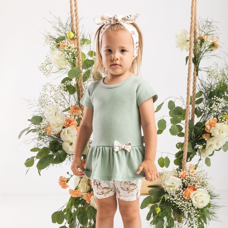 Szorty dziewczęce, ecru, Nicol