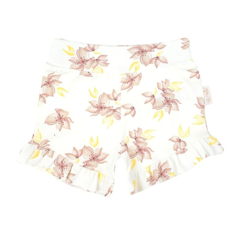 Szorty dziewczęce, ecru, Nicol