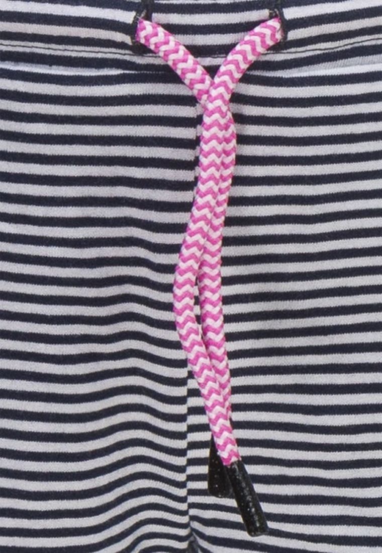 Szorty dziewczęce, granatowo-białe, paski, Tom Tailor