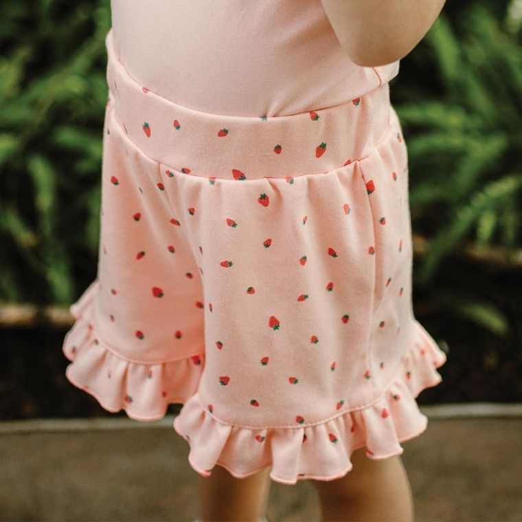 Szorty dziewczęce, koralowe, Eevi