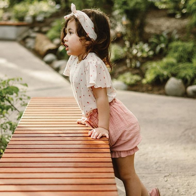 Szorty dziewczęce, koralowe, Eevi