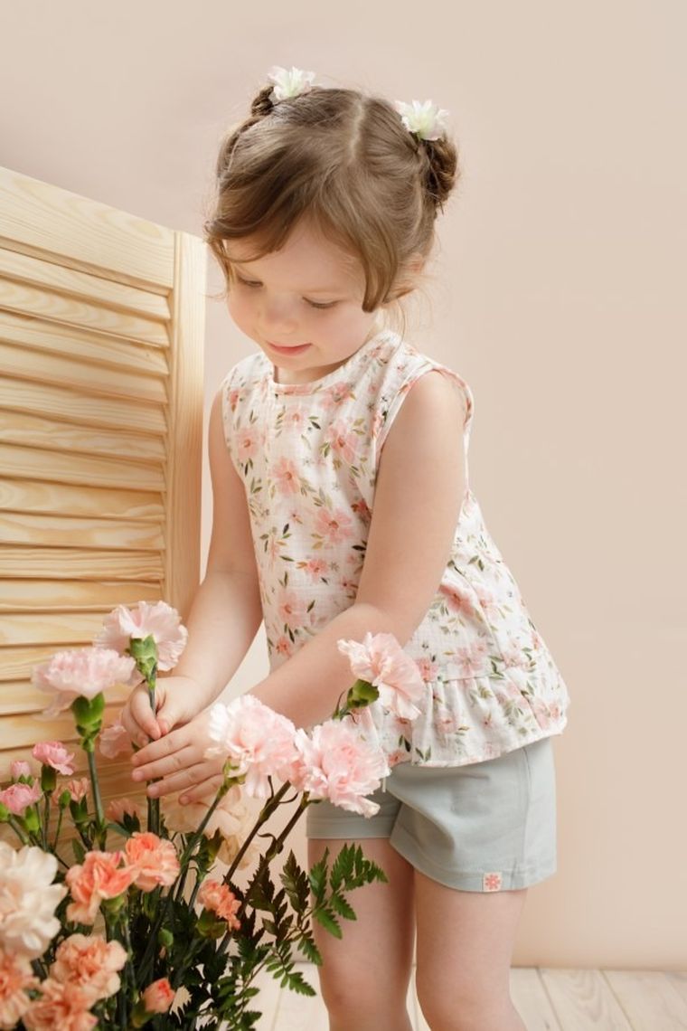 Szorty dziewczęce, miętowe, Summer Garden, Pinokio