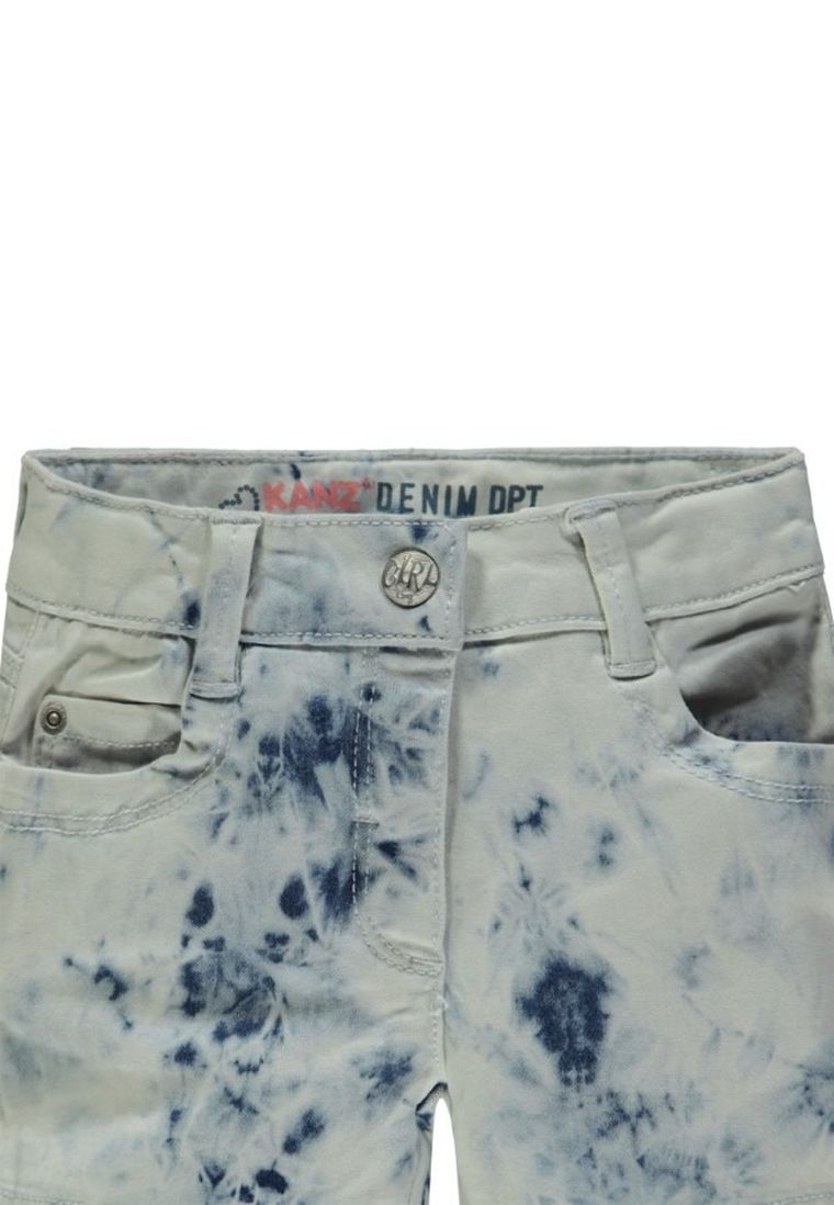 Szorty jeansowe dziewczęce, białe, Kanz