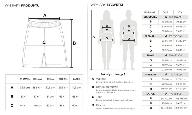 Szorty moro unisex o kroju baggy NOWEAR