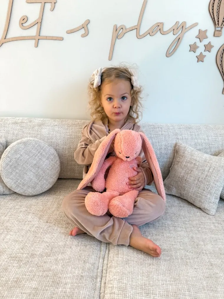 Szumisie, Królik dla starszaków, maskotka z mechanizmem szumiącym 5w1, różowy, 38 cm