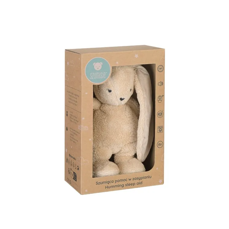 Szumisie, Szumiś Królik z lampką i termoforkiem 5w1, beżowy, 30 cm