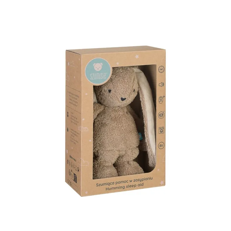 Szumisie, Szumiś Królik z lampką i termoforkiem 5w1, brązowy, 30 cm