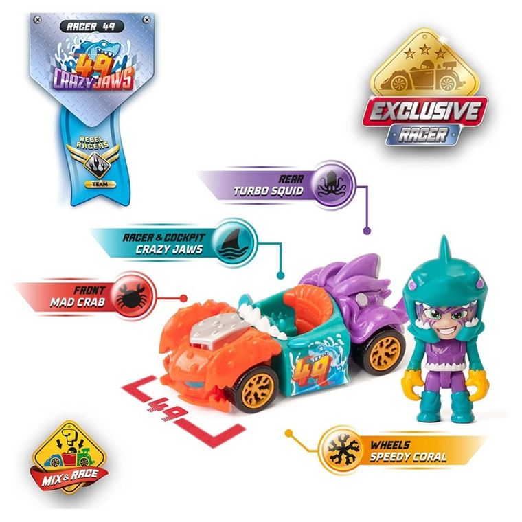 T-Racers, Pirate Shark, zestaw z wyrzutnią