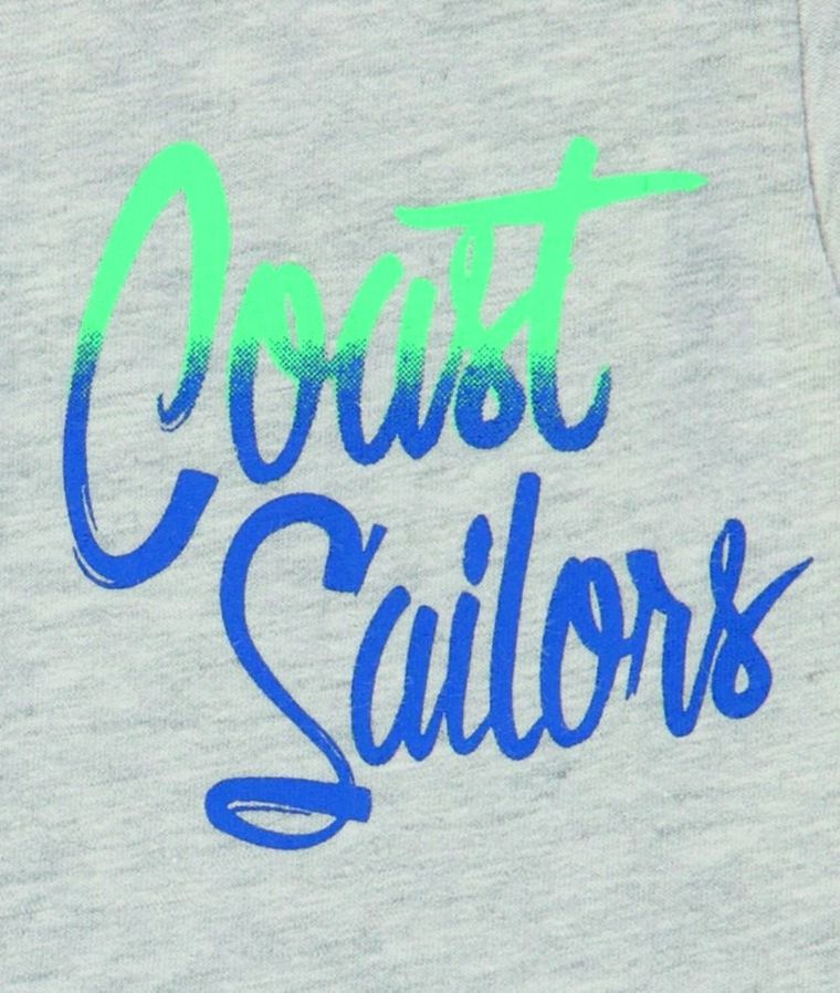 T-shirt chłopięcy, beżowy melanż, Tom Tailor